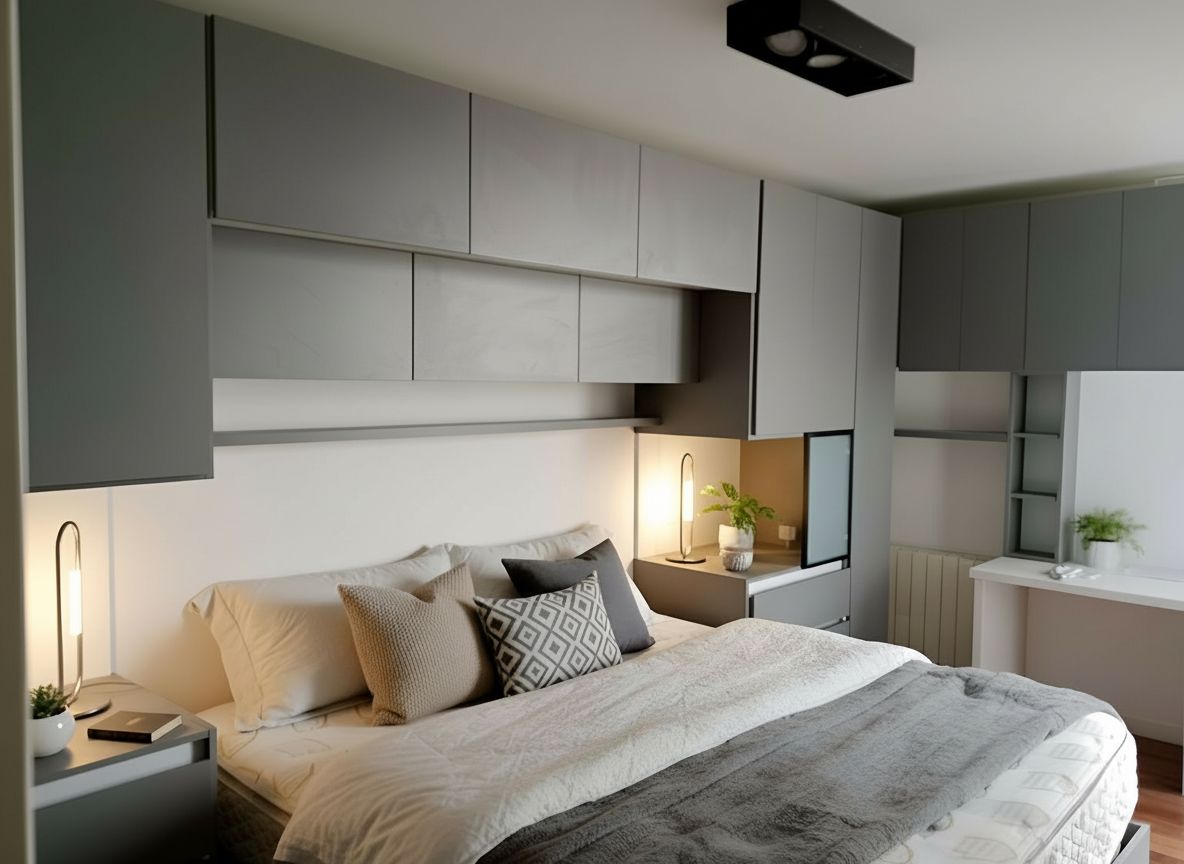 amoblamiento habitación respaldo cama